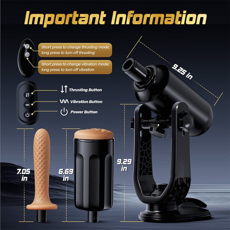 ThrustMax - Hands Free Use Cupsland Fully Automatic Masturbation Cup (with stand)