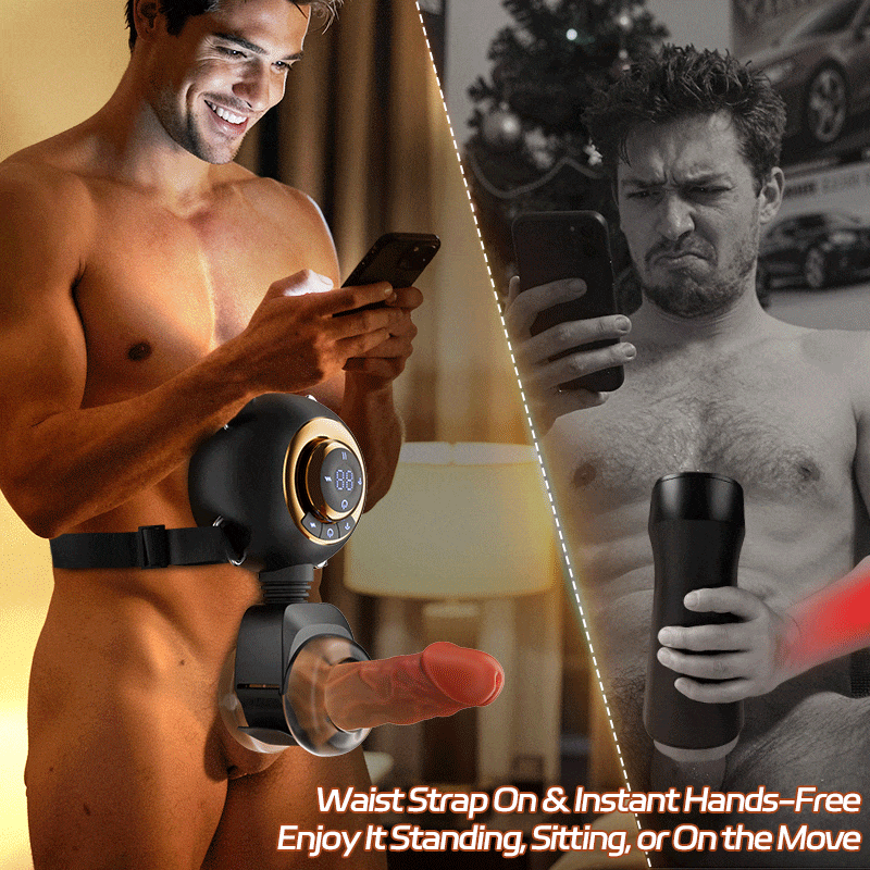 Hazel - Wearable Male Masturbator 3-in-1 9 Thrusting Rotating Vibrating Sex Toy for Men Stroker