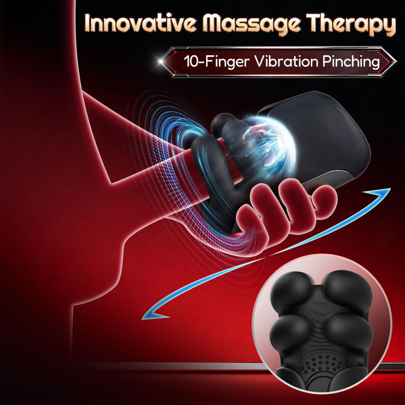 Acmejoy - Evans 10 Pinch Beating Finger Vibrations Penis Vibrator Male Glans Trainer