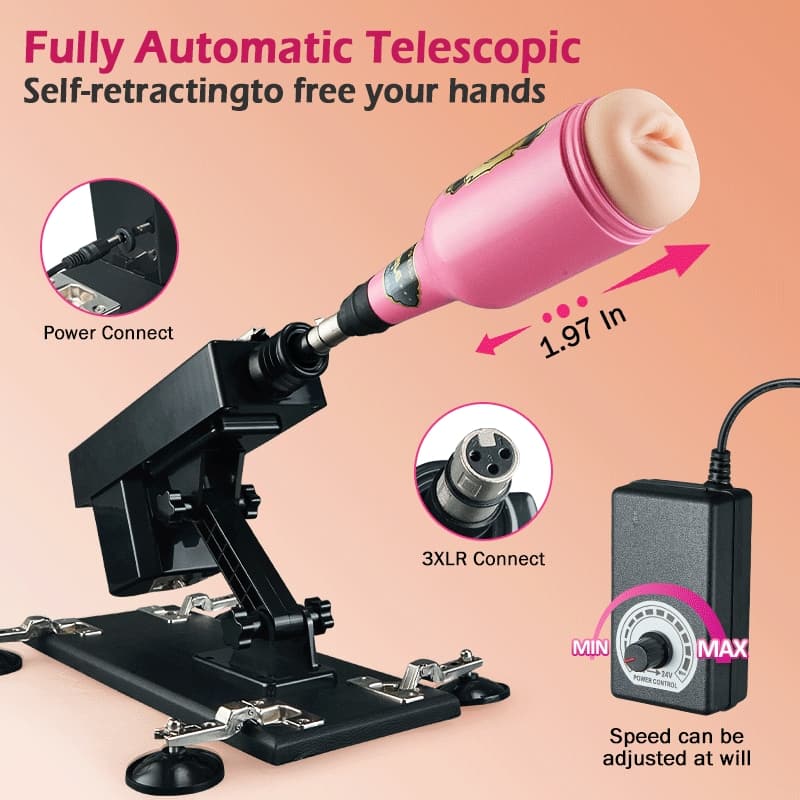 Azax - Ultimate Pleasure with Top-Rated Sex Machine 7 Accessories Automatic Thrust Anal Love