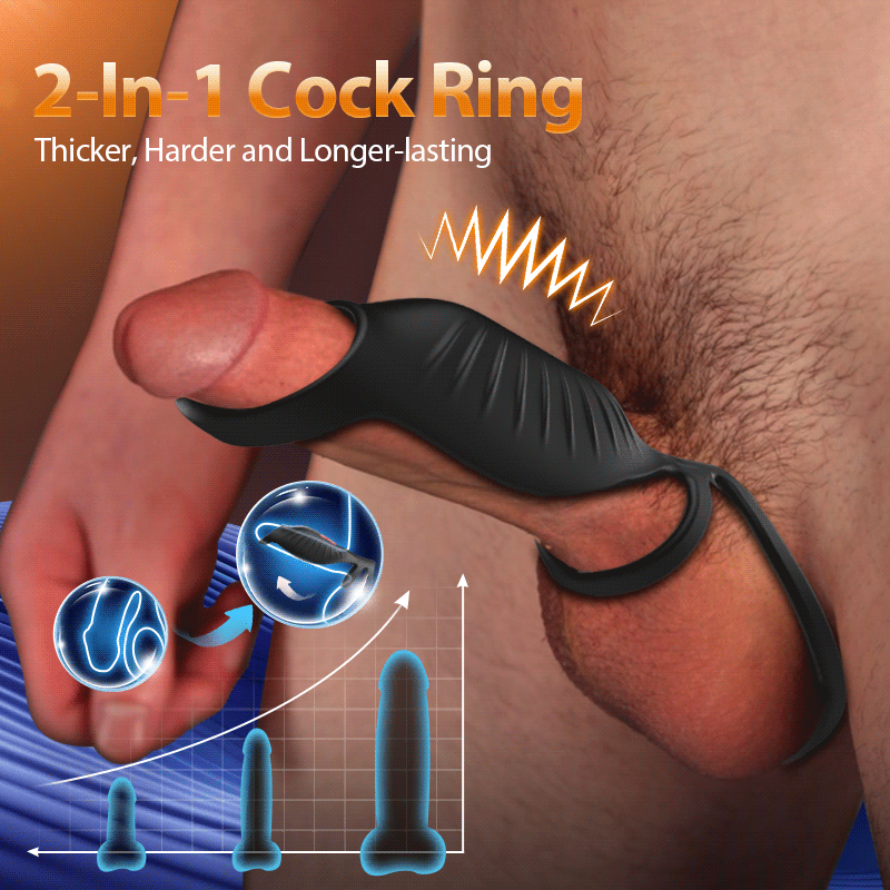 SemenSentry - Vibrating 2 IN 1 Cock Ring