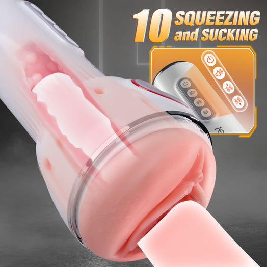 Leten - Squeezing Sucking Vibrating Masturbation Cup-Queen of AV Version4