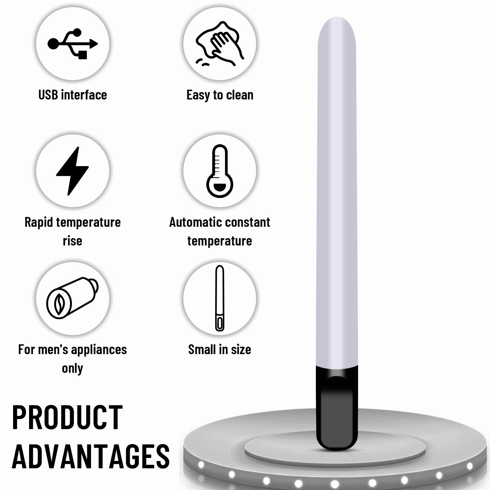 Acmejoy - Heating Rod for Toys with 45°C Smart Temperature Control