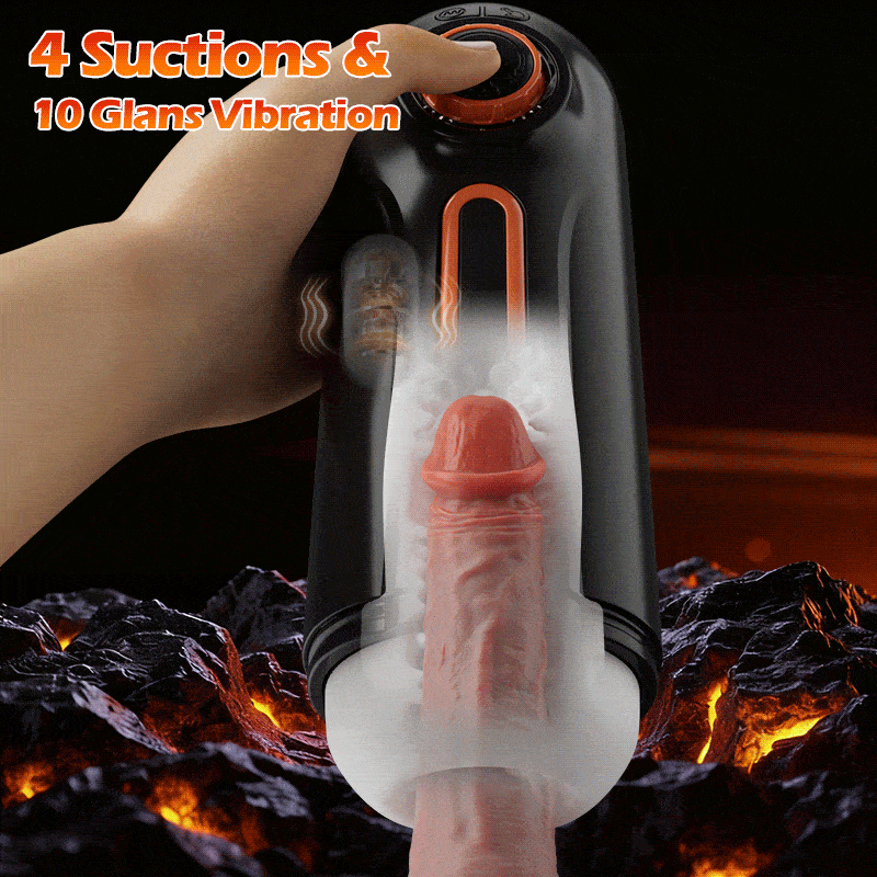 Alien - 6 IN 1 10 Vibrating & Thrusting with 4 Sucking Automatic Knob Adjusting Male Masturbator