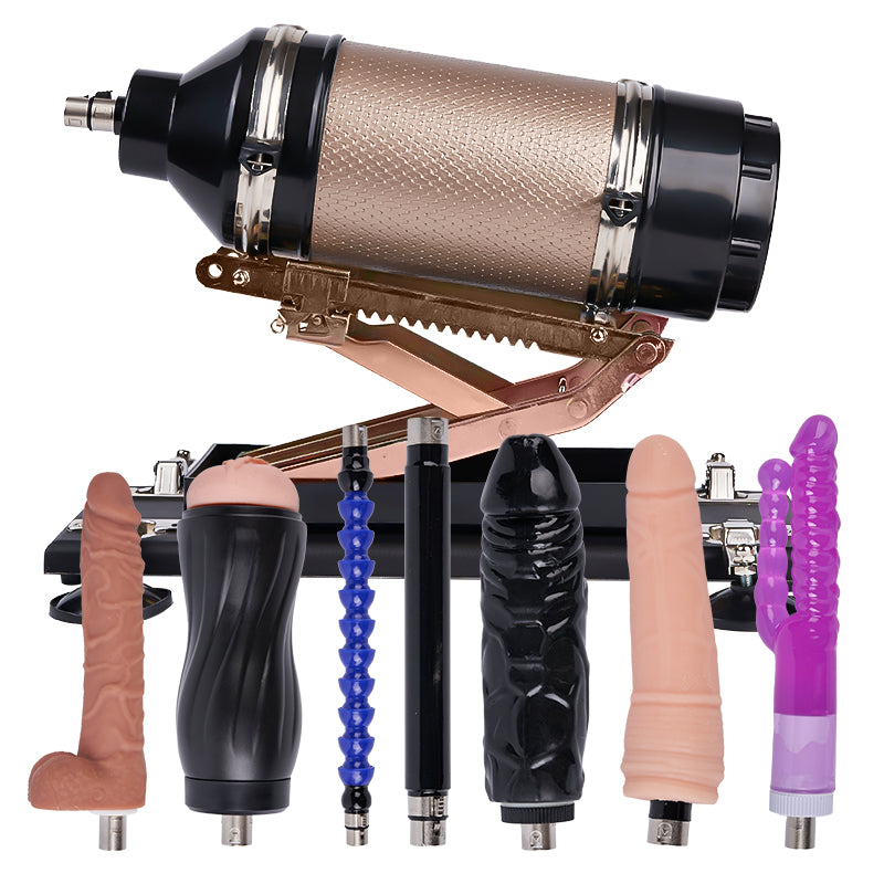 Acmejoy - Iron Titan 400 Strokes/Mins 5 IN 1 Accessories Dildo Sex Masturbation Machine