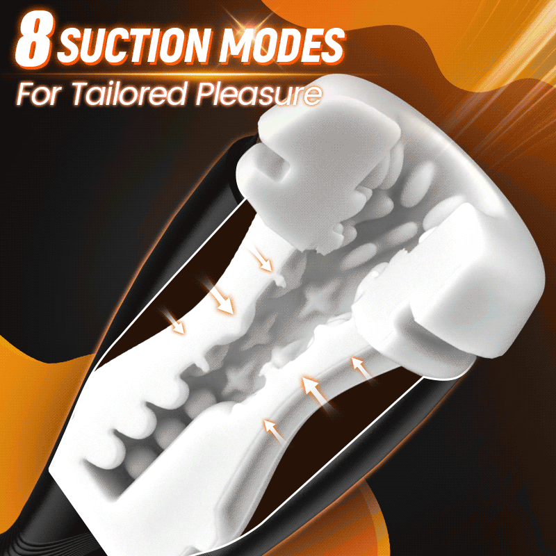【#1 Choice】SolaceX - 9 Suction 10 Vibration Male Masturbator Automatic Strong Suction Soft TPE Realistic Texture Male Stroker Masturbator