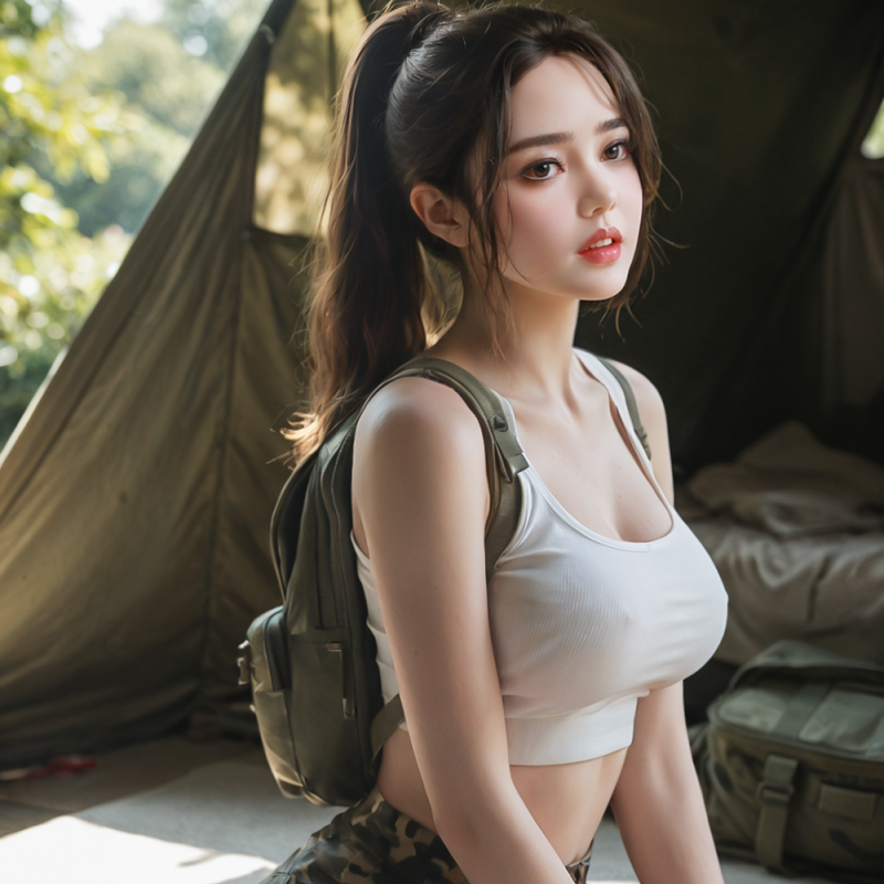 Hannah - Sex Doll with Silky Black Hair and Calm Deep Eyes for Intimate Moments