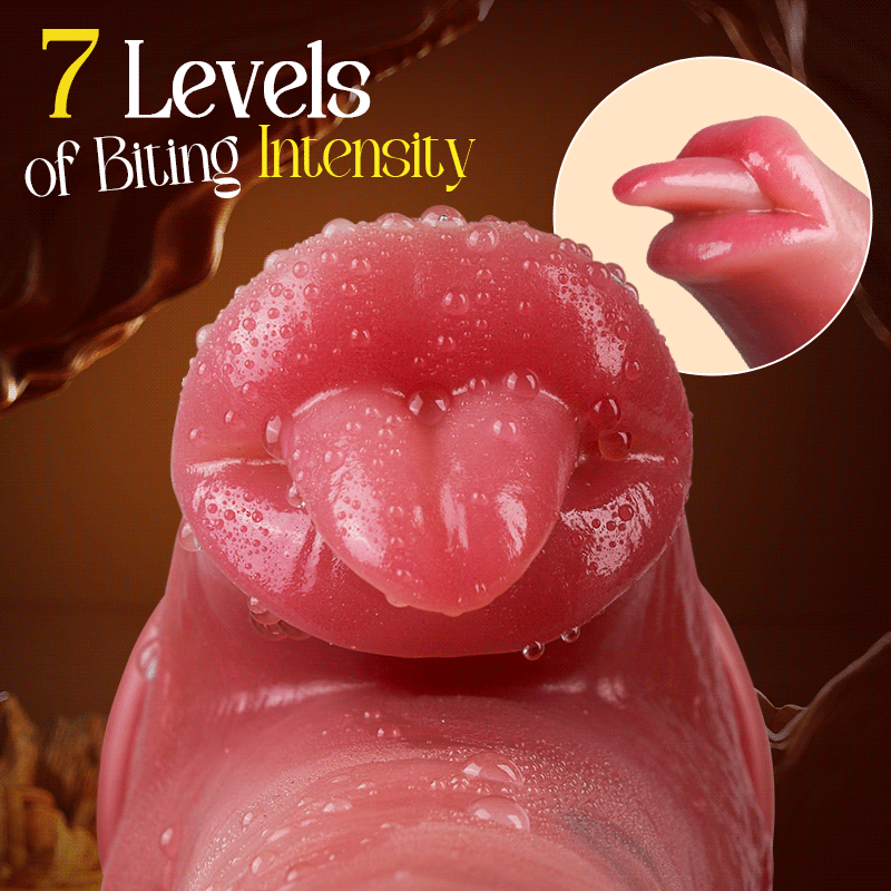 LickMax - UPGRADED 10.43 In Longer Licking Heating Thrusting Swinging Lifelike Dildo