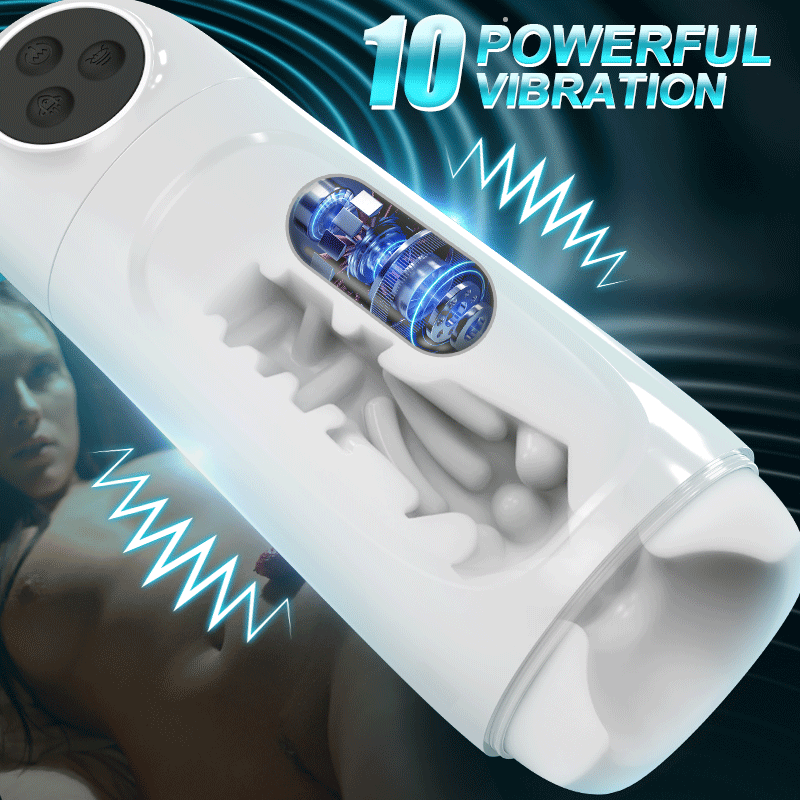【Milk Me Dry】Skyline - 10 Suction Vibrations One-button Activation APP-controlled Multi-point Massage Male Masturbator