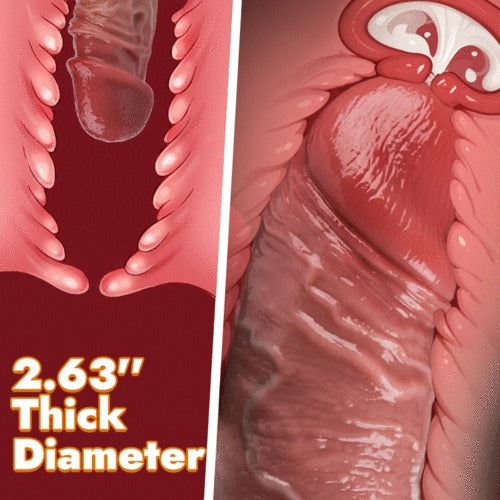 Kratos - 2.36 Diameter Thrusting Huge Realistic Dildos