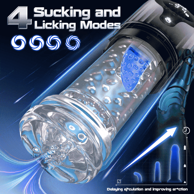 【Limited-time offer  39.99】Vortex Male Stroker - Acmejoy X Bestvibe Collaboration 4 Strong Suction One-Key Burst 9 Rotations Easy to Clean with Free Lubricant
