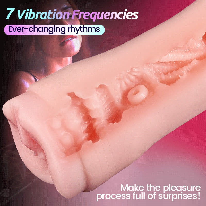 Thrill - 10 Vibrations  7 Frequencies  3 Intensities  Simulated Masturbator   Male Sex Toy