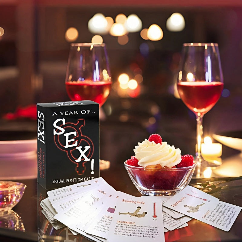 Acmejoy- Sex Game Position Cards Bedroom Battle Cards Date-Night Fun Couple Poker Games Improve Relationship