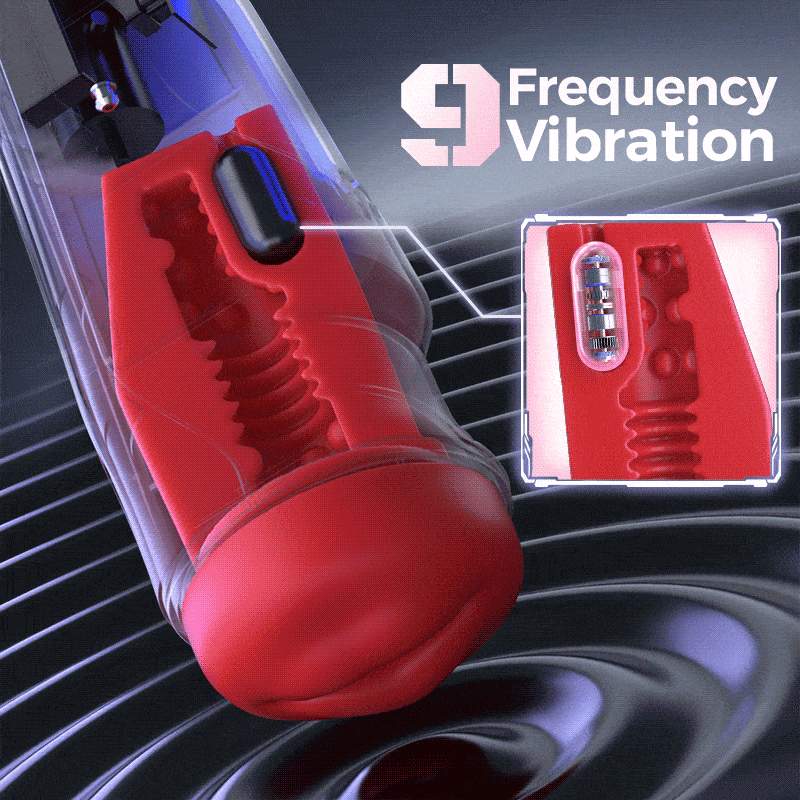 Soren - City Lights Red Sucking Mouth Vibrating Male Stroker