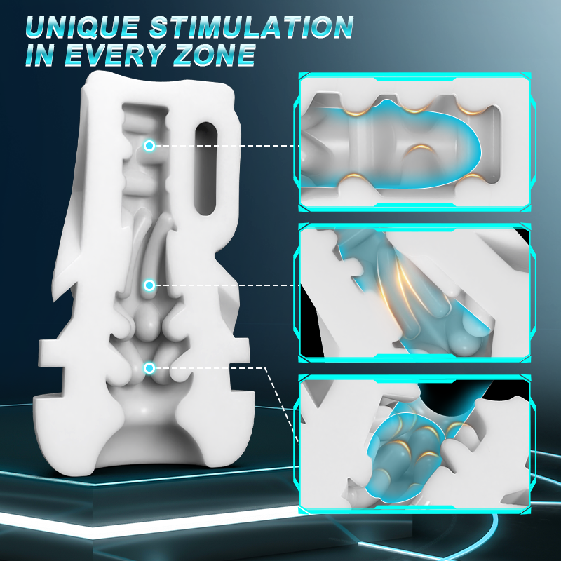 【Milk Me Dry】Skyline - 10 Suction Vibrations One-button Activation APP-controlled Multi-point Massage Male Masturbator
