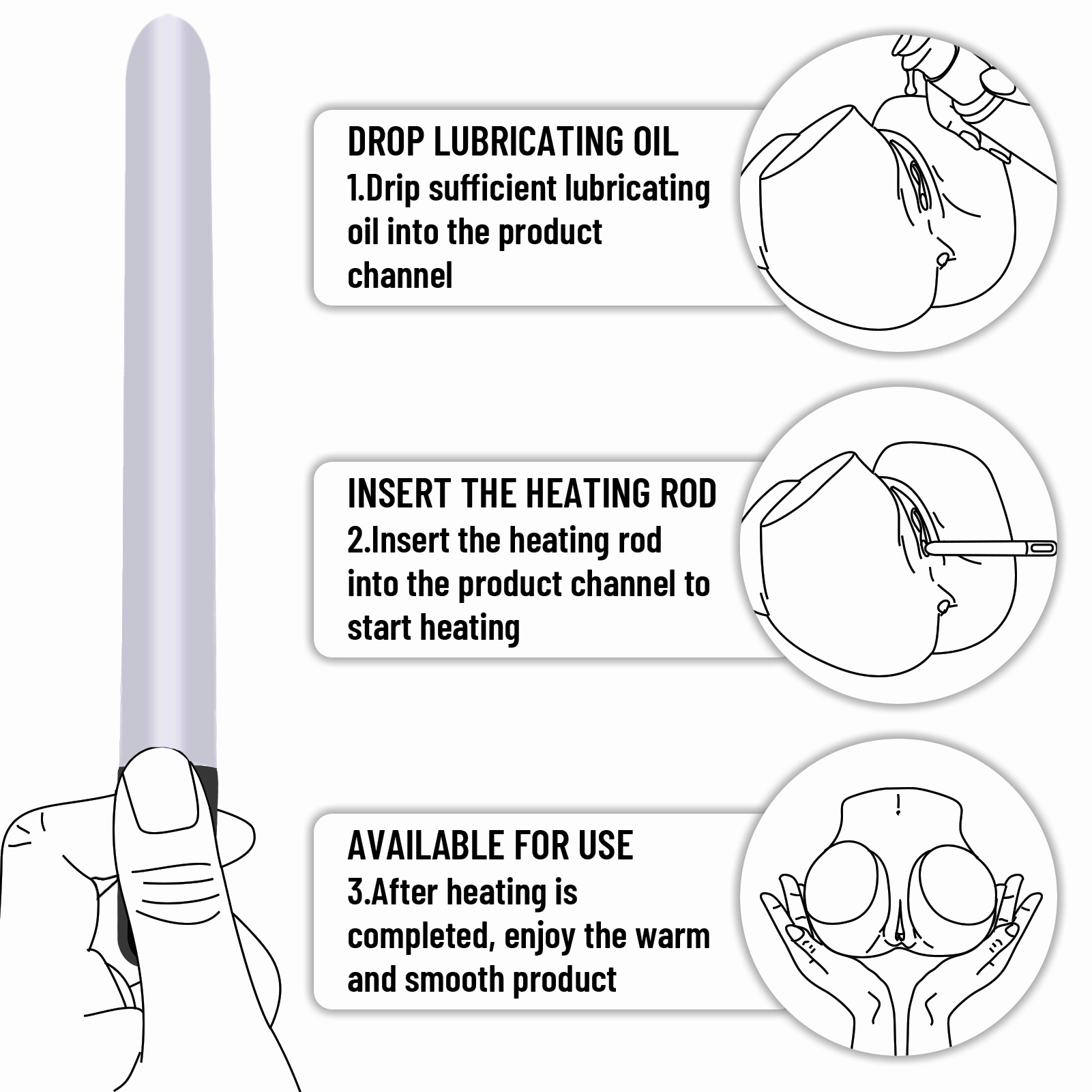 Acmejoy - Heating Rod for Toys with 45°C Smart Temperature Control