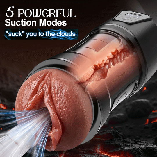 【Free  Shipping】【Plump Everting Mature Pussy】Challenger - 10 Vibrations, 5 Suctions, Ultra-Realistic Vagina, Simulated Masturbator