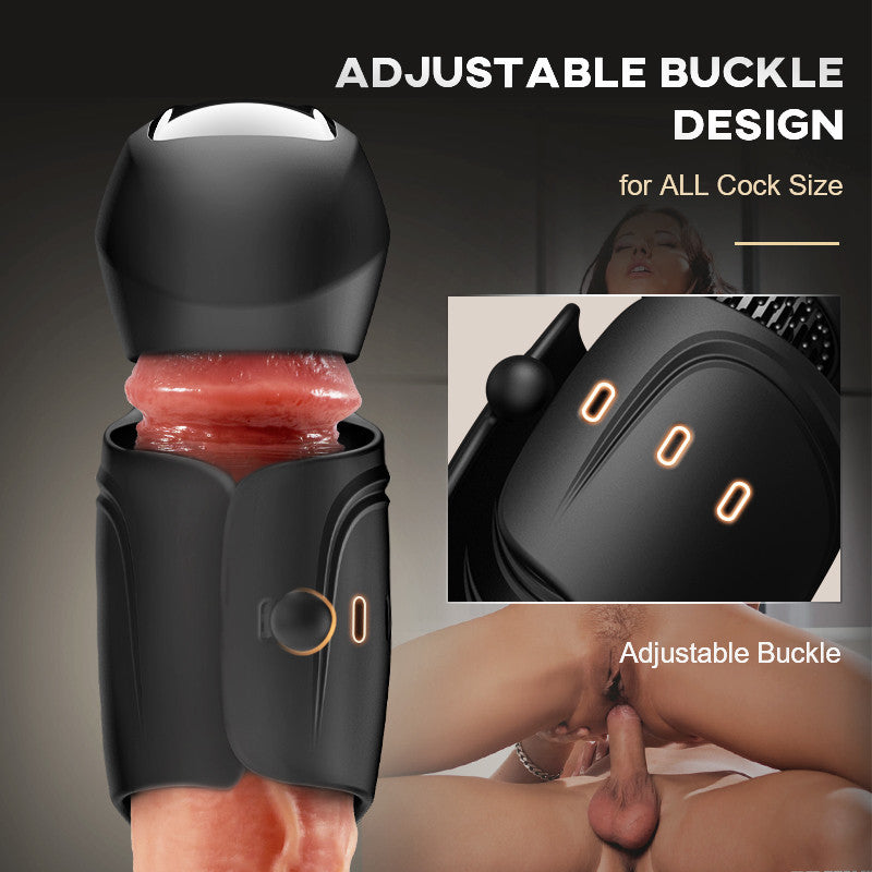 Evans Tapping Penis Vibrator and Adjustable Buckle Penis Vibrator Set