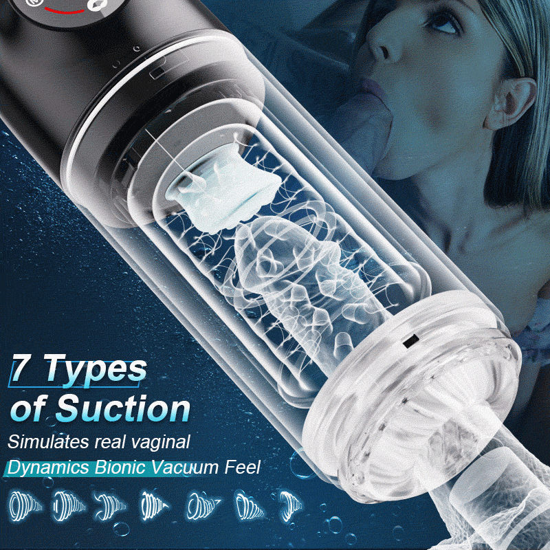 Poseidon - 7 Sucking Rotating Licking Male Stroker Bath Masturbator