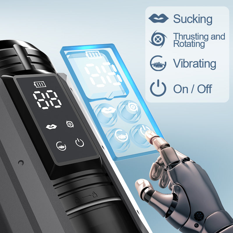 King - 100% Waterproof 4 IN 1 Automatic Male Stroker for Men