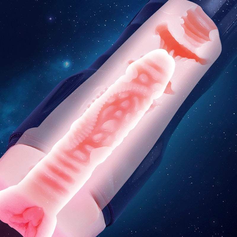 Acmejoy - 【Silicone Channel】 Midnight Blue 10 Vibration Male Stroker Masturbator