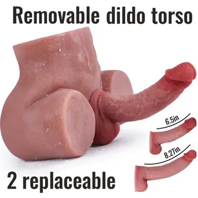 【2 Dildos Available】2 Dildos 6.5in/8.27in Are Removable And Replaceable, Different Lengths And Sizes
