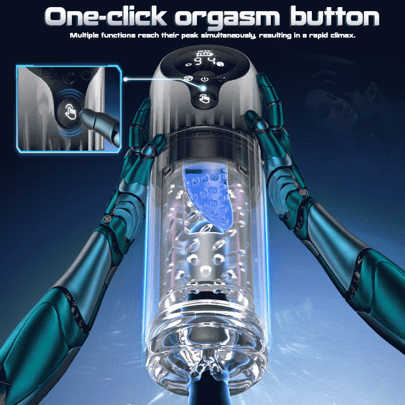【Limited-time offer  39.99】Vortex Male Stroker - Acmejoy X Bestvibe Collaboration 4 Strong Suction One-Key Burst 9 Rotations Easy to Clean with Free Lubricant