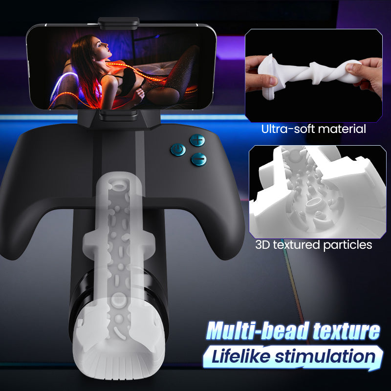 Turbo - Thrust 10-Mode Stroker – Interactive Gamepad Design with Adjustable Phone Stand