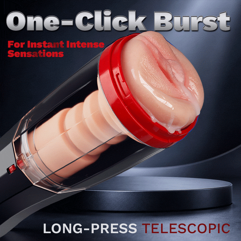 ROKA - 5 Thrusting Modes 10 Vibration Suction One-Touch Boost Male Masturbator for Progressive Stimulation