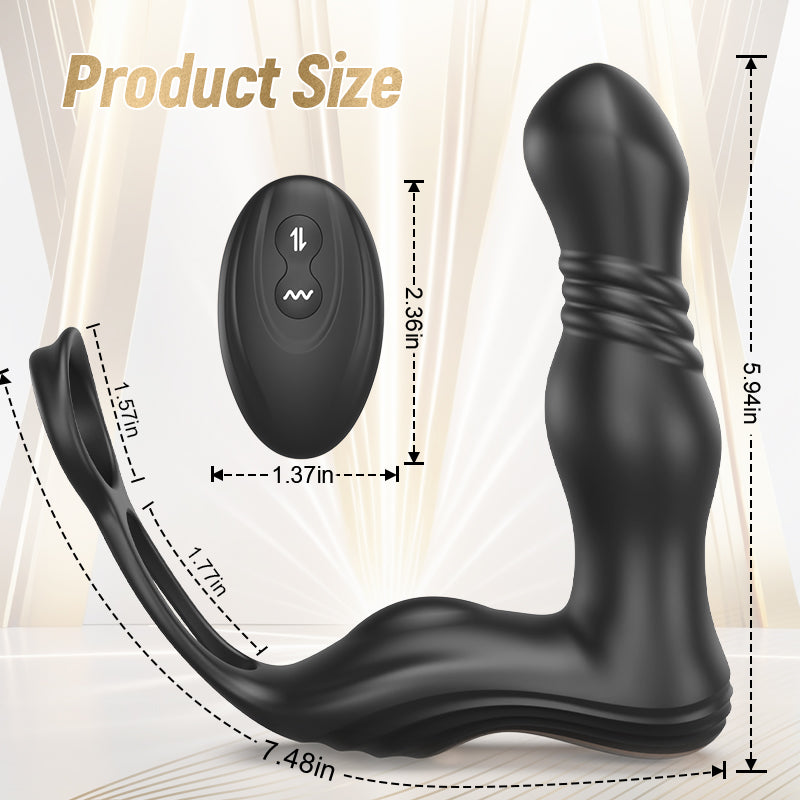 Ariel - 7 Rotation Suction Vacuum Pumps Stroker and THOR - Thrusting Vibrating Prostate Massager