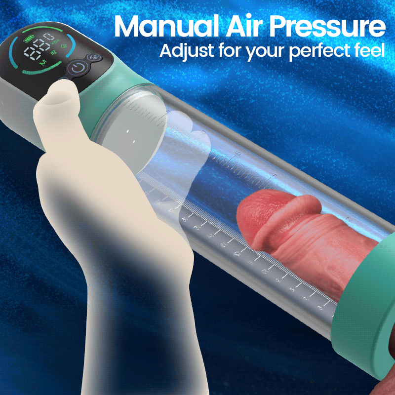 GigaGrow- Acmejoy 5 Suction & Manual Air Pressure 2 IN 1  for ED Treatment Penis Pump