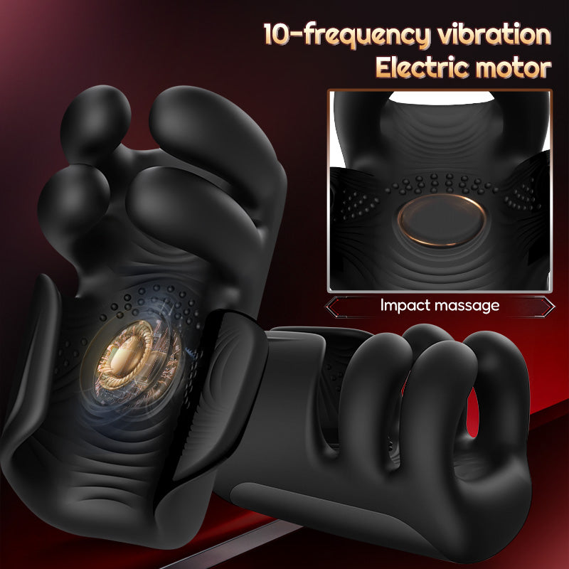 Acmejoy - Evans 10 Pinch Beating Finger Vibrations Penis Vibrator Male Glans Trainer