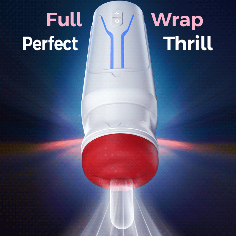 Soren - City Lights Red Sucking Mouth Vibrating Male Stroker