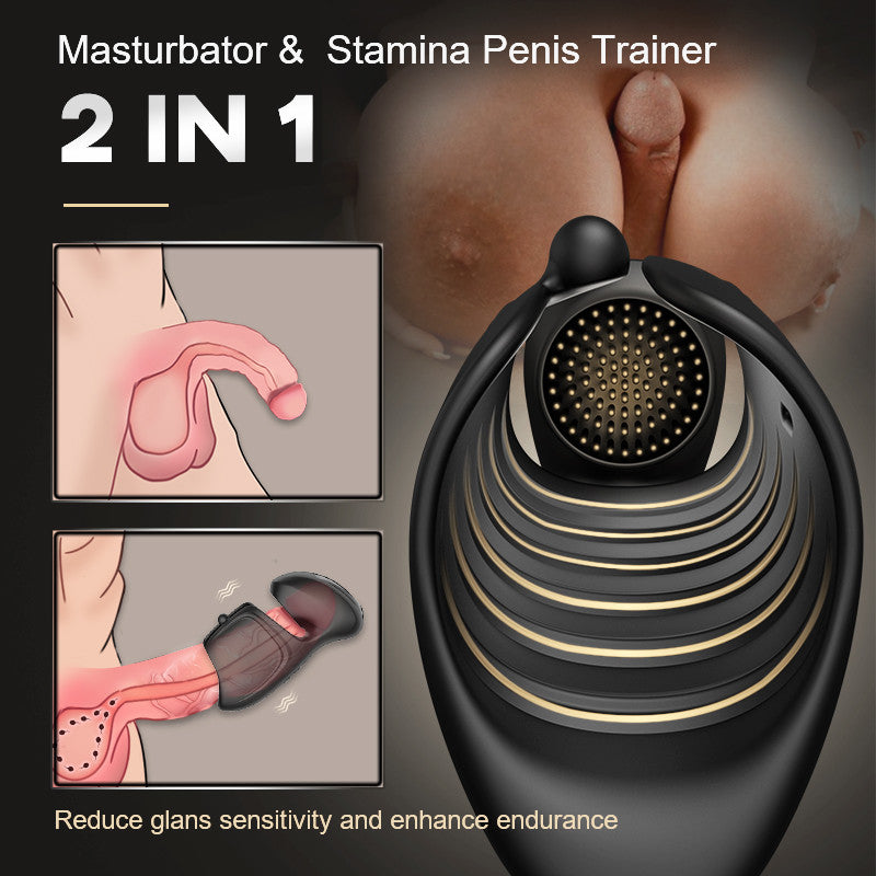 Evans Tapping Penis Vibrator and Adjustable Buckle Penis Vibrator Set