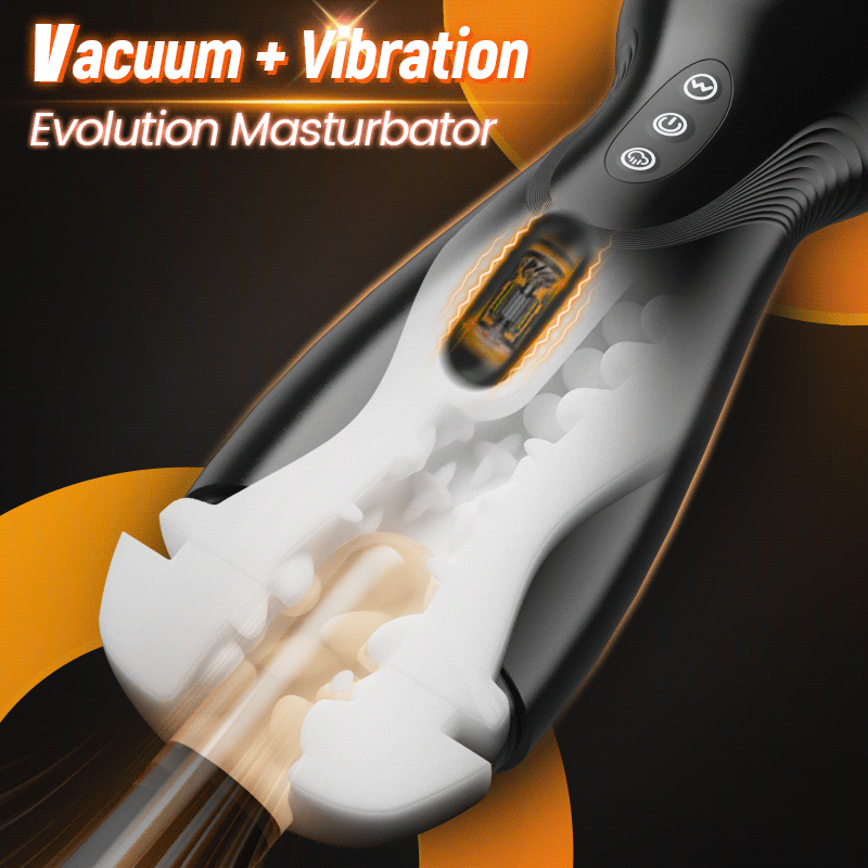 【#1 Choice】SolaceX - 9 Suction 10 Vibration Male Masturbator Automatic Strong Suction Soft TPE Realistic Texture Male Stroker Masturbator