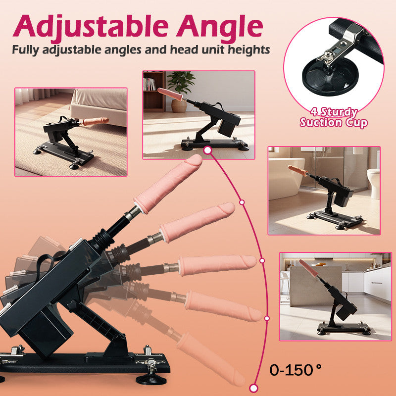 Azax - Ultimate Pleasure with Top-Rated Sex Machine 7 Accessories Automatic Thrust Anal Love