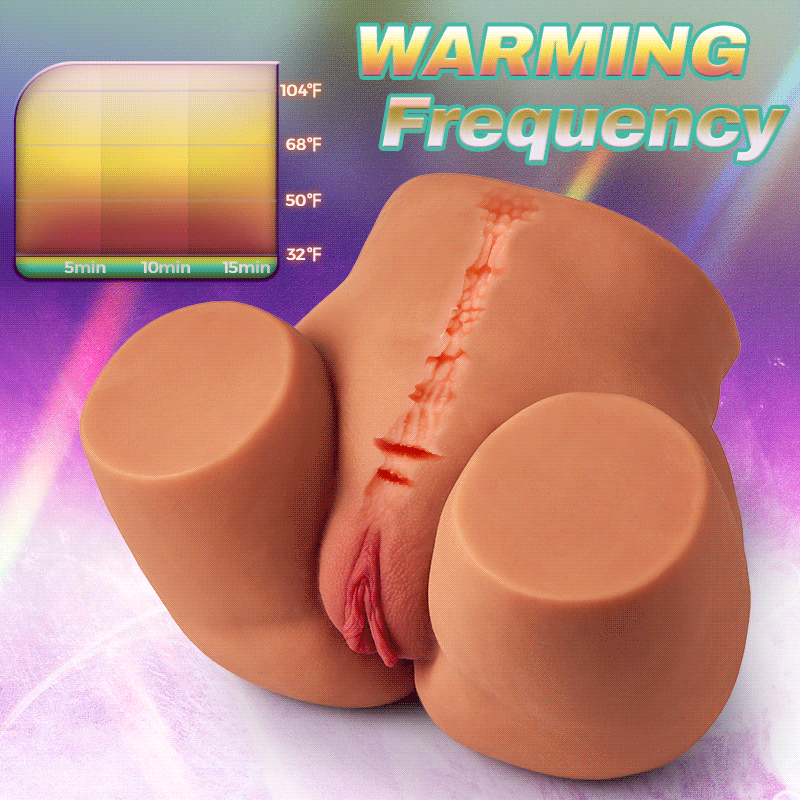 Paola - Realistic Butt TPE Masturbator 12.79 lbs – 5 Suction 10 Vibration Automatic Heating Waterproof Male Sex Doll