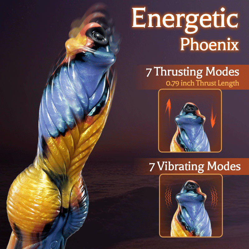 Phoenix - Thrusting Vibrating 10.23 Inch Dildo