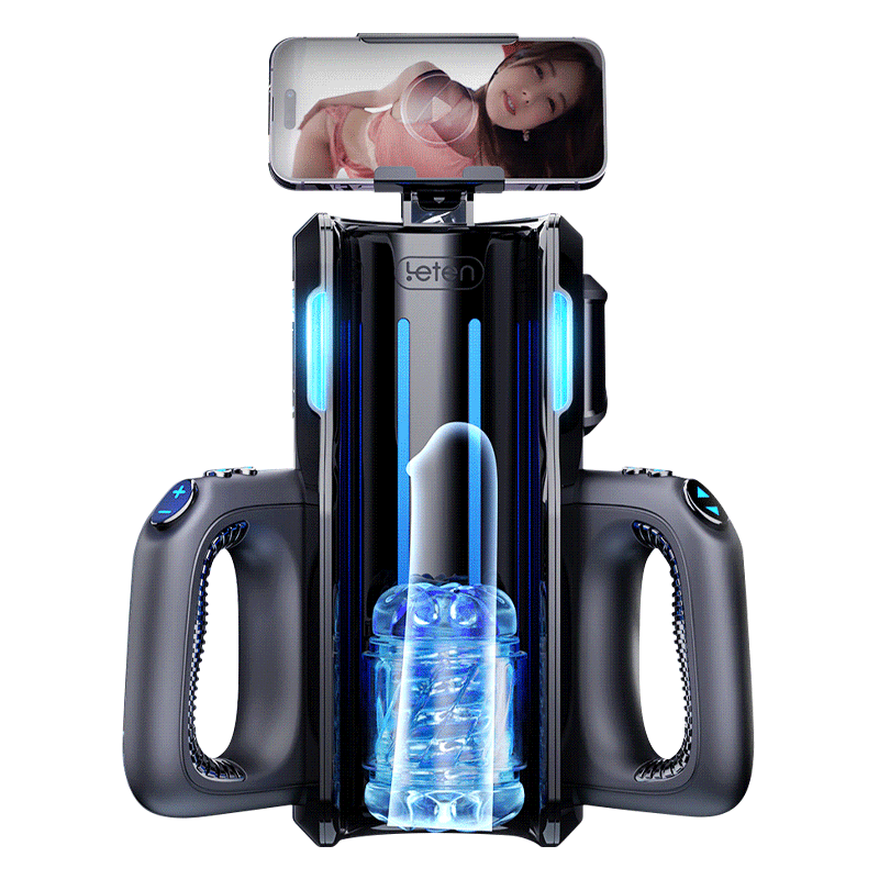 Leten - Interactive Transparent Stroker 10 Thrusting, 4,72 in Deep Stroke & Realistic Moaning Voice Stroker