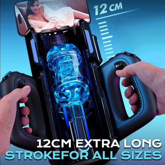 Leten - Interactive Transparent Stroker 10 Thrusting, 4,72 in Deep Stroke & Realistic Moaning Voice Stroker