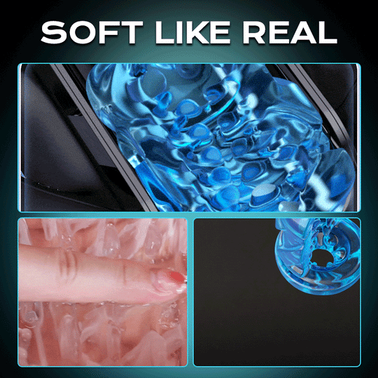 Leten - Interactive Transparent Stroker 10 Thrusting, 4,72 in Deep Stroke & Realistic Moaning Voice Stroker