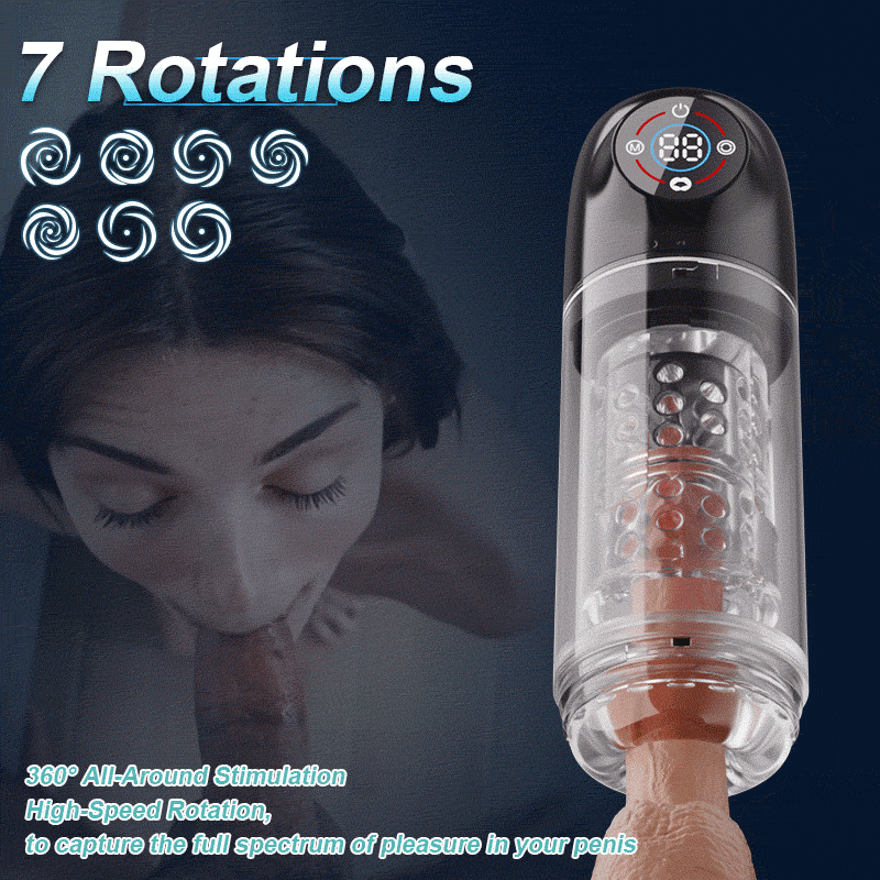 Poseidon - 7 Sucking Rotating Licking Male Stroker Bath Masturbator