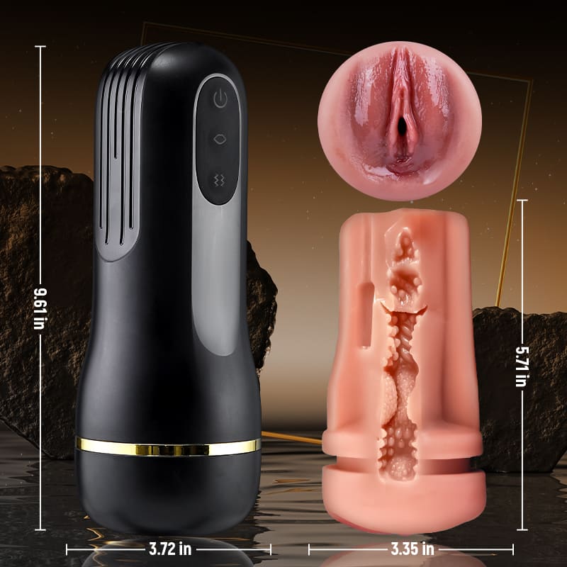 【Best for MILF's Labia】Captain - 10 Vibrating Sucking Deep Throat Male Stroker