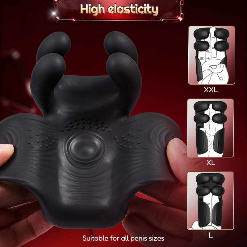 Acmejoy - Evans 10 Pinch Beating Finger Vibrations Penis Vibrator Male Glans Trainer