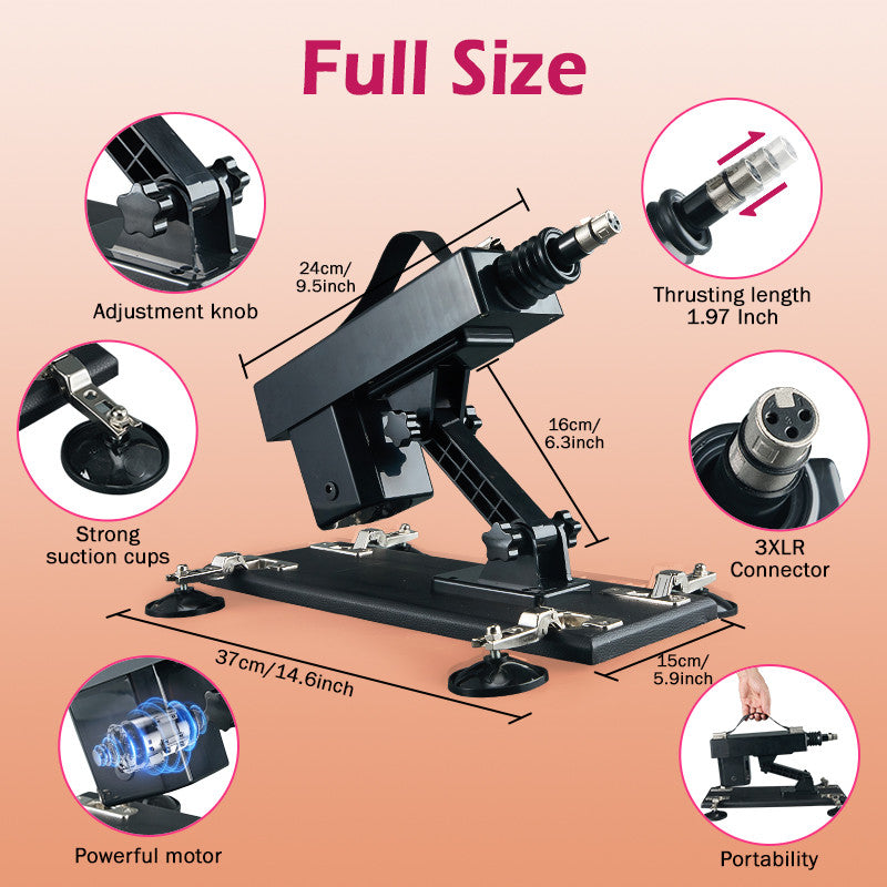 Azax - Ultimate Pleasure with Top-Rated Sex Machine 7 Accessories Automatic Thrust Anal Love