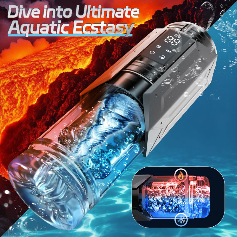 King - 100% Waterproof 4 IN 1 Automatic Masturbation Cup for Men