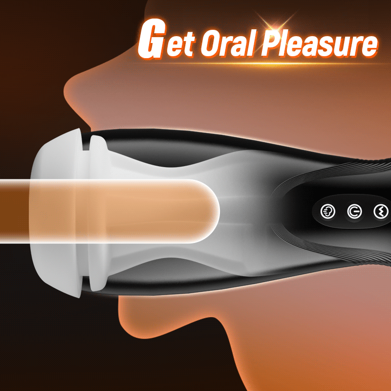 【#1 Choice】SolaceX - 9 Suction 10 Vibration Male Masturbator Automatic Strong Suction Soft TPE Realistic Texture Male Stroker Masturbator