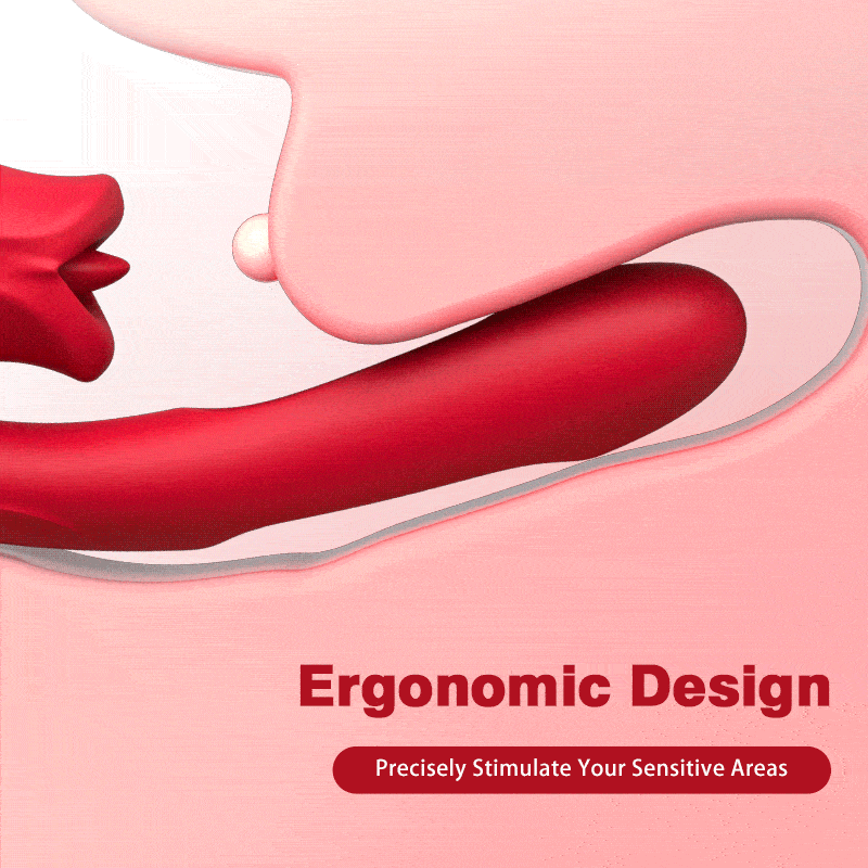 Bisou - Shaped Biting Soother with Vibration & Flapping