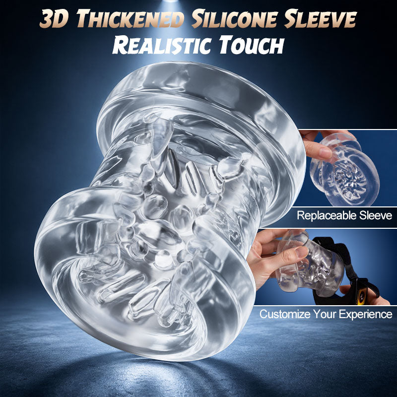 Hazel - Wearable Male Masturbator 3-in-1 9 Thrusting Rotating Vibrating Sex Toy for Men Stroker