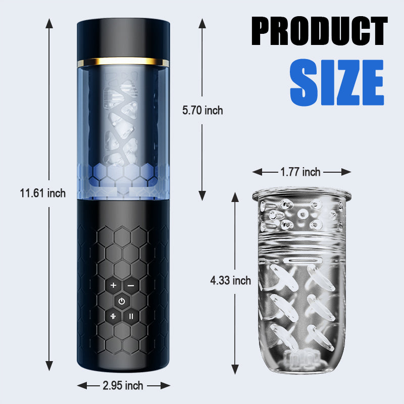 STORM - Hand-Free 10 Thrusting & Rotation Realistic Sleeve Male Masturbator